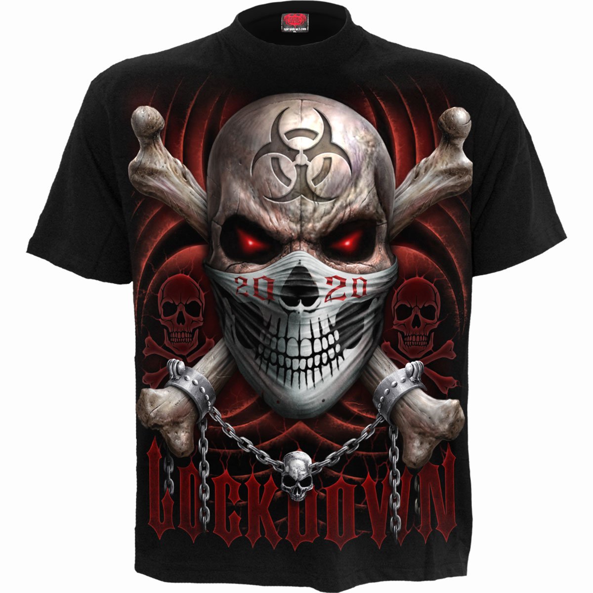 Lockdown 2020 gothic T-Shirt in Black by Spiral Clothing 