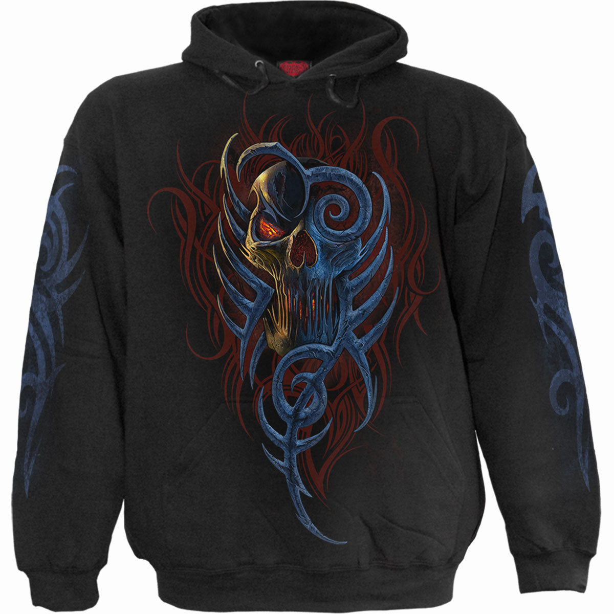 Oblivion gothic Men's Hoody in Black by Spiral Clothing 