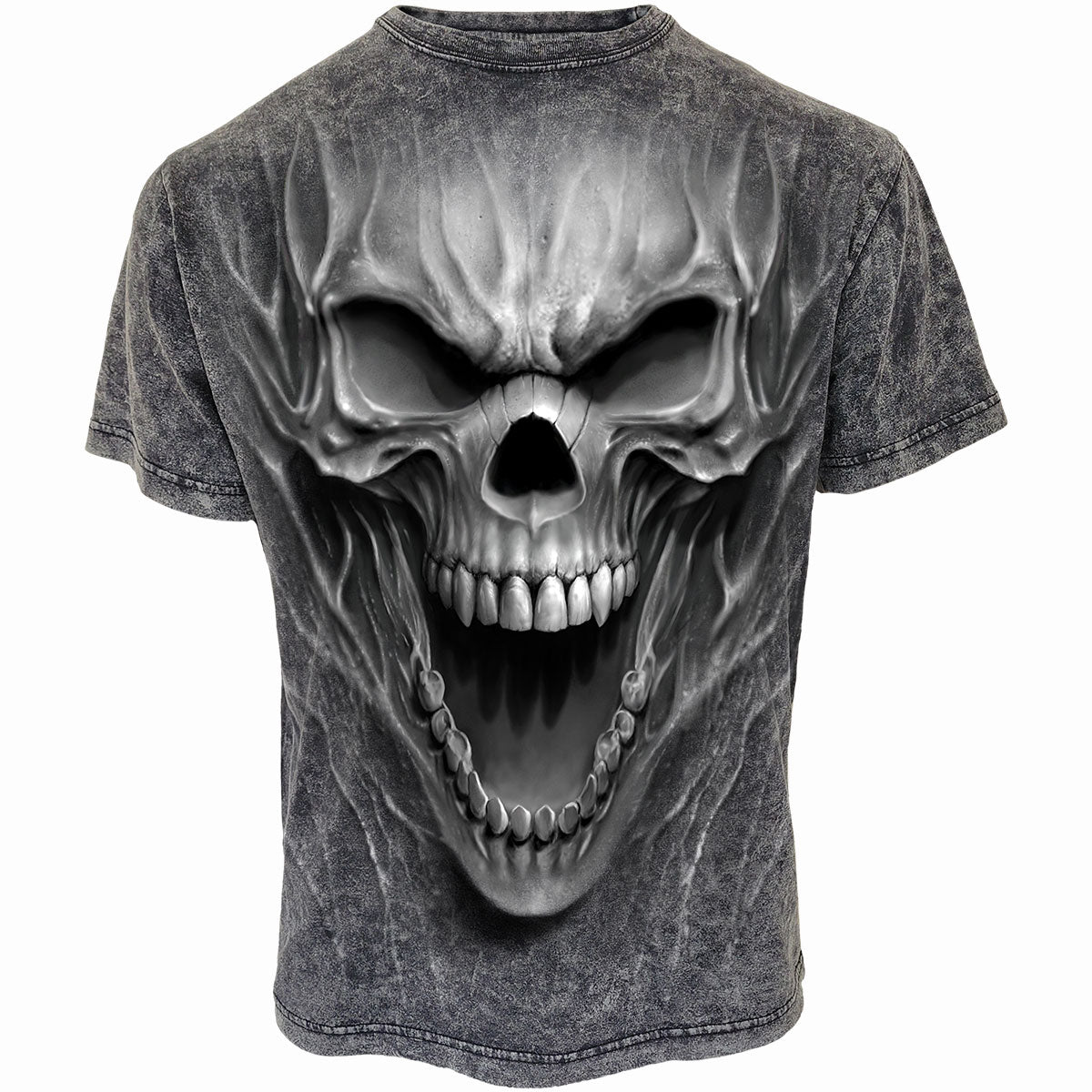 Beast Within gothic Acid Wash T-Shirt in Black by Spiral Clothing 