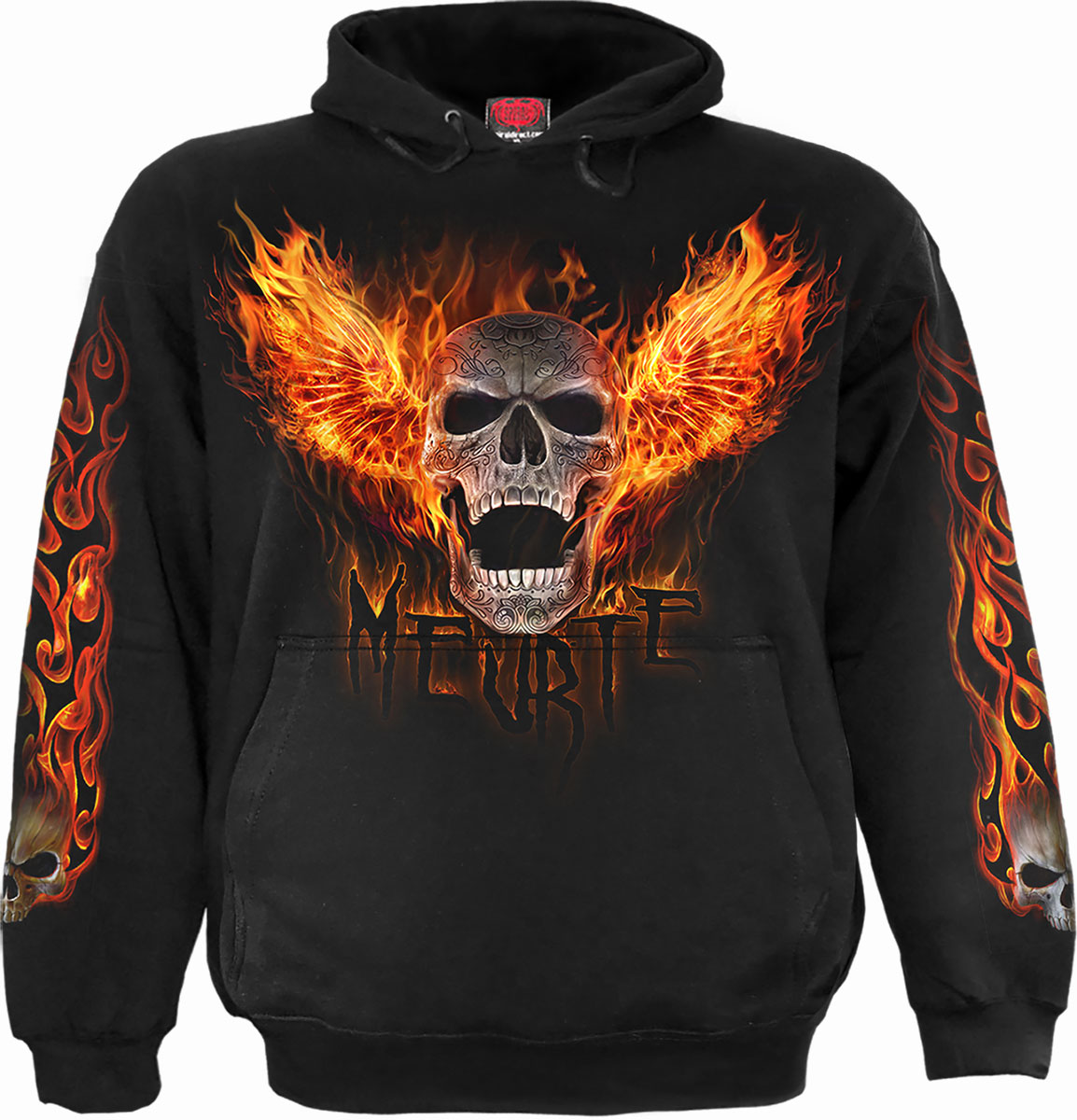 Rocking The Dead gothic Men's Hoody in Black by Spiral Clothing 