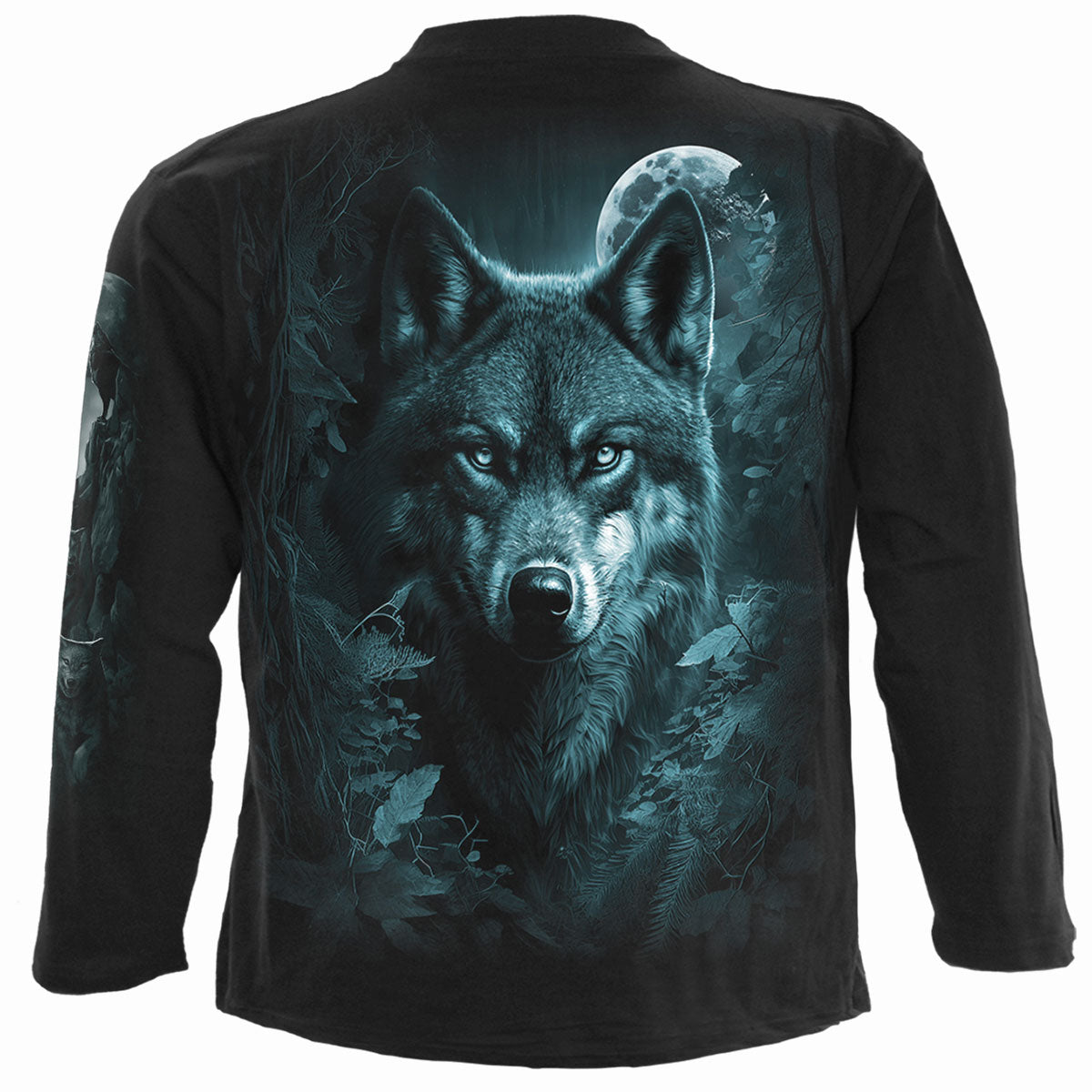 Forest Guardians gothic Longsleeve T-Shirt in Black by Spiral Clothing 