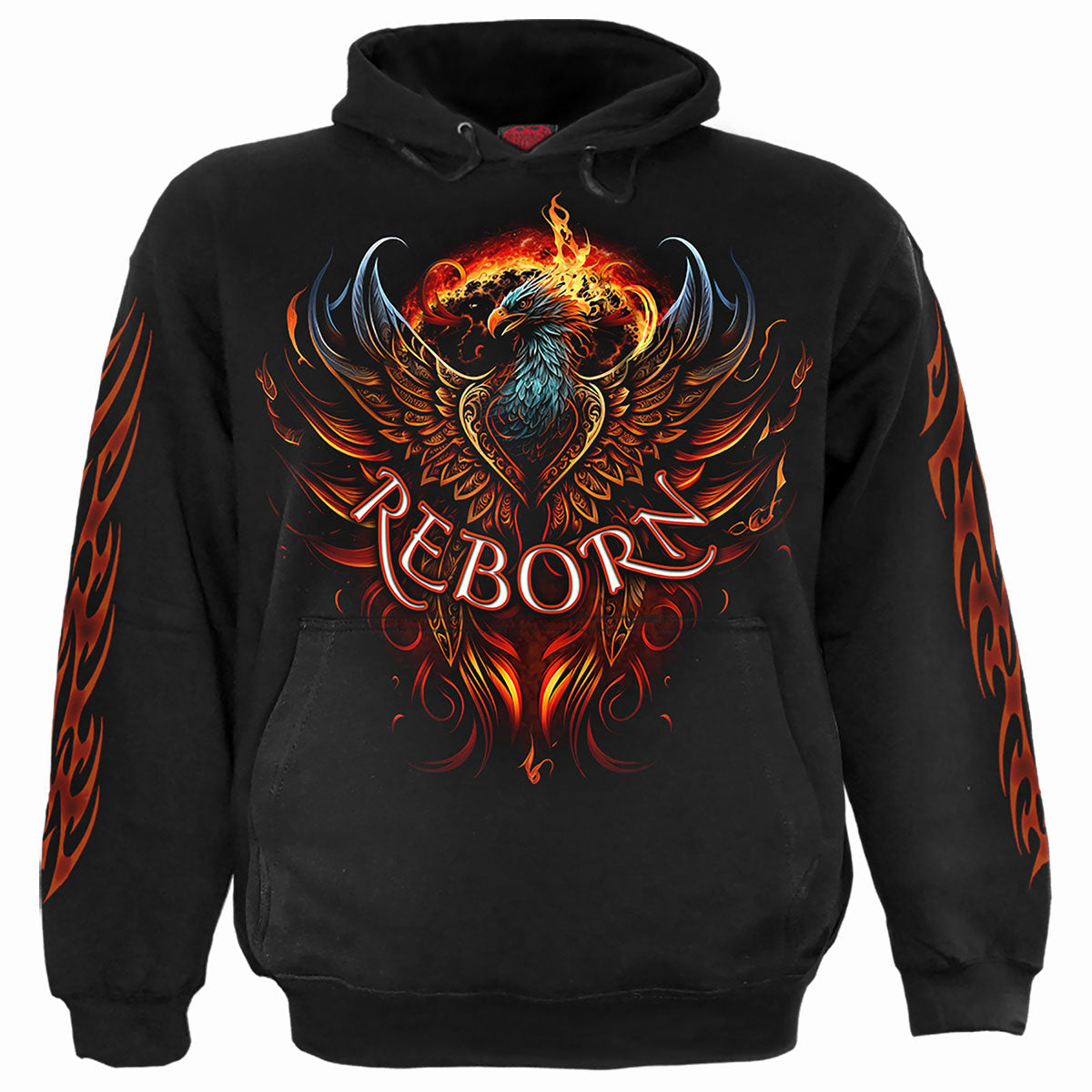 Ashes Reborn gothic Men's Hoody in Black by Spiral Clothing 
