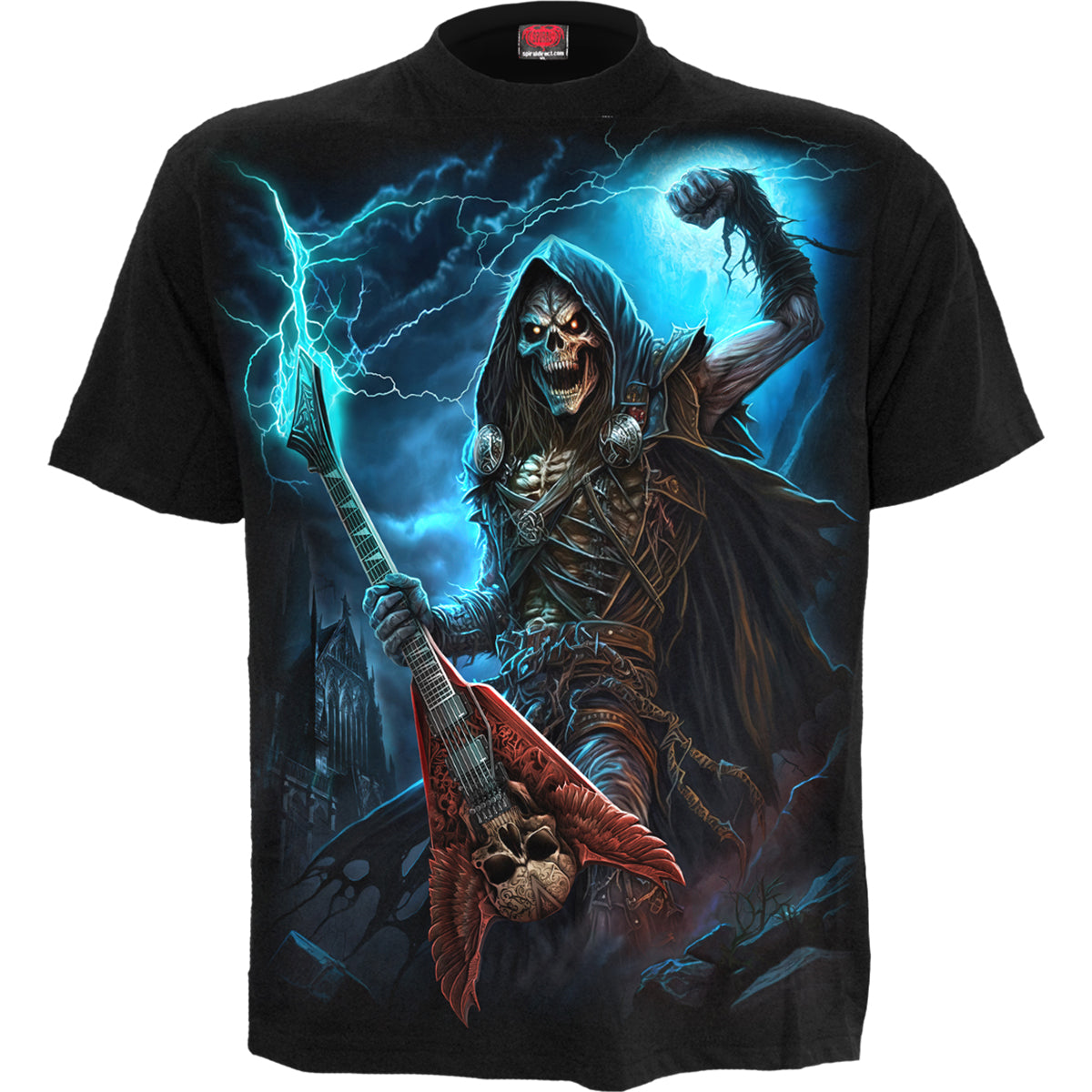 Dead Metal gothic Men's T-Shirt in Black by Spiral Clothing 