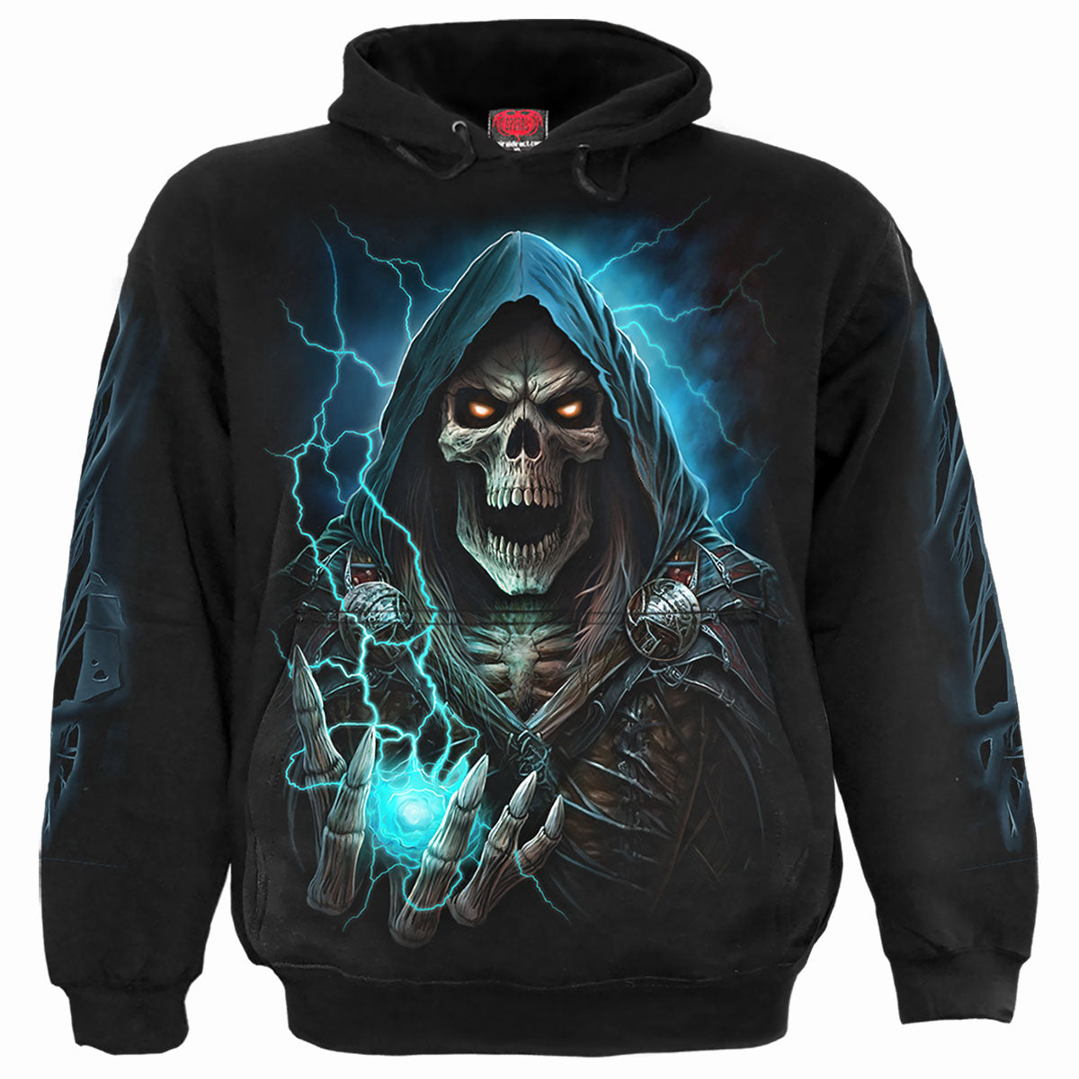 Dead Metal gothic Men's Hoody in Black by Spiral Clothing - Front view