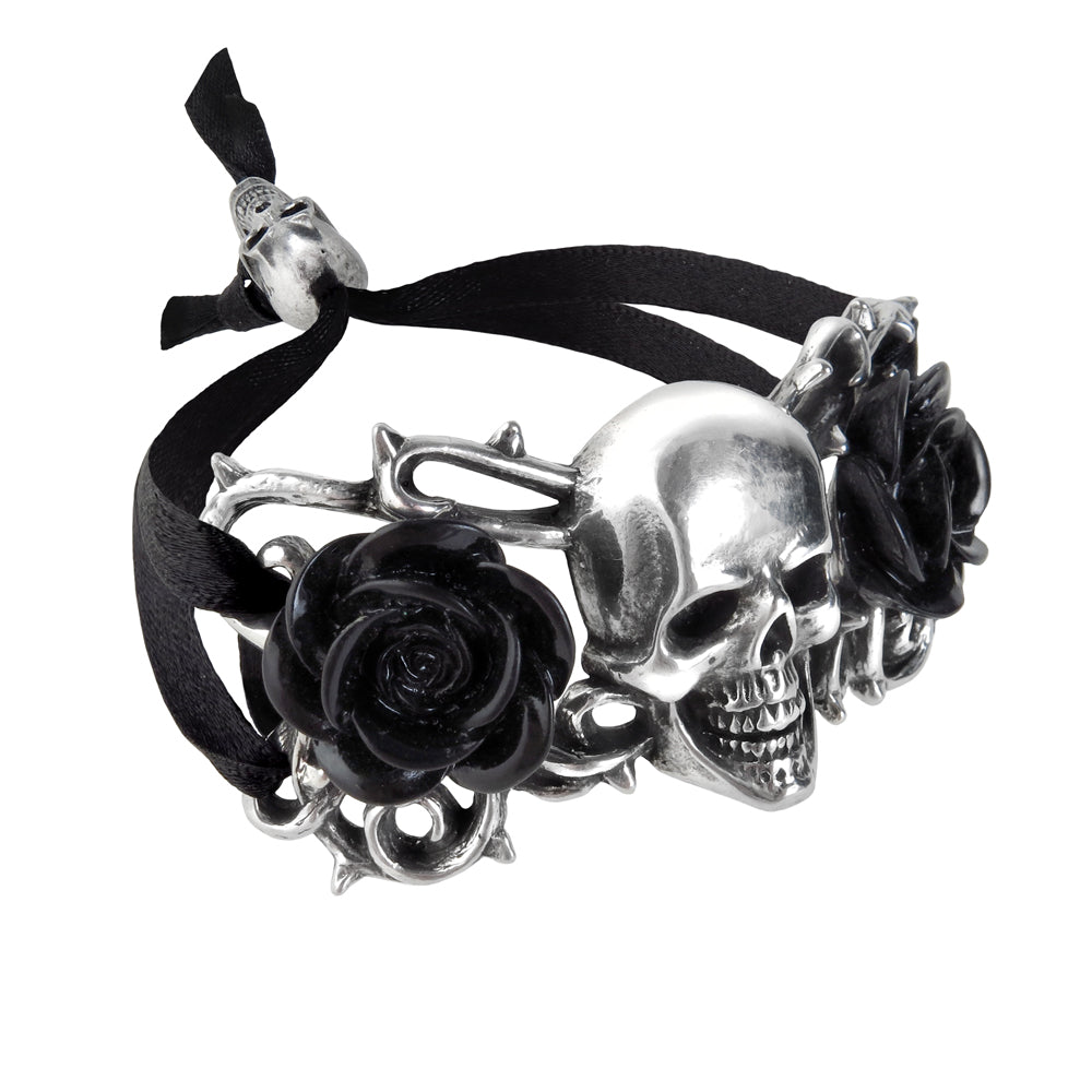 Alchemy Gothic Skull & Briar Rose Bracelet