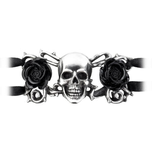 Alchemy Gothic Skull & Briar Rose Bracelet