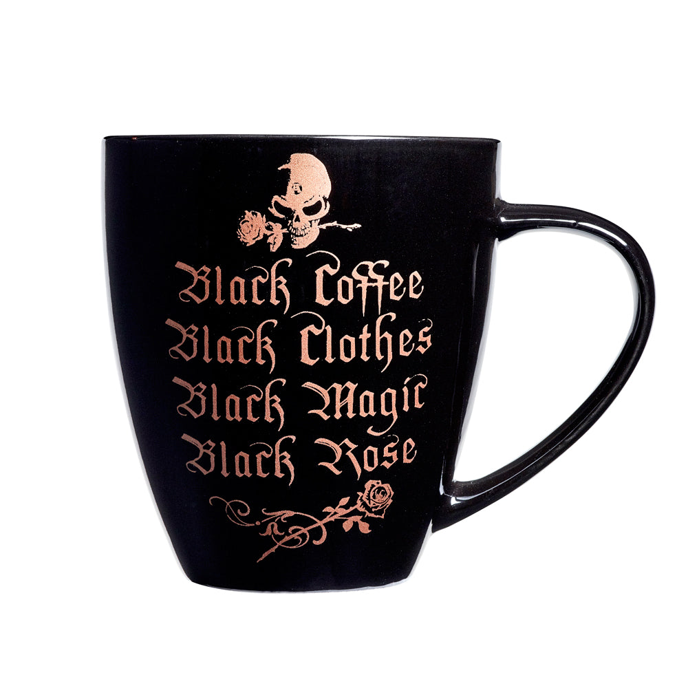 Alchemy Gothic Black Coffee, Black Clothes... Ceramic Mug from Gothic Spirit