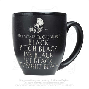 Alchemy Gothic Favourite Colours Ceramic Mug from Gothic Spirit