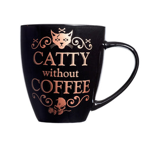 Alchemy Gothic Catty Without Coffee Ceramic Mug from Gothic Spirit