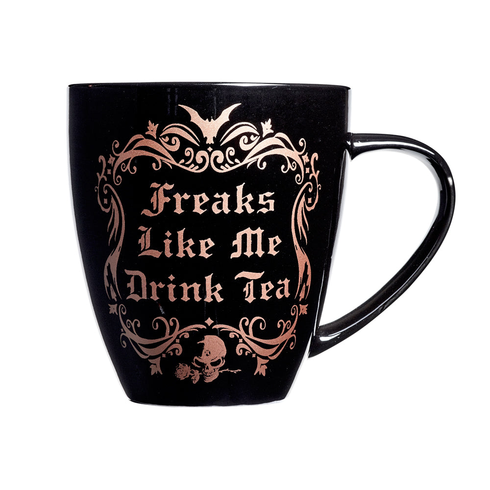 Alchemy Gothic Freaks Like Me Drink Tea Ceramic Mug from Gothic Spirit
