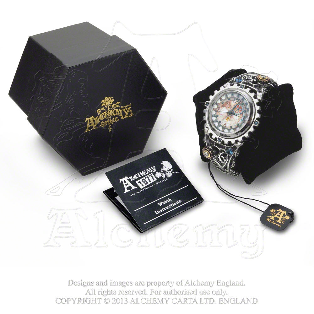 Alchemy Empire: Steampunk Telford Chronocogulator Timepiece Watch from Gothic Spirit