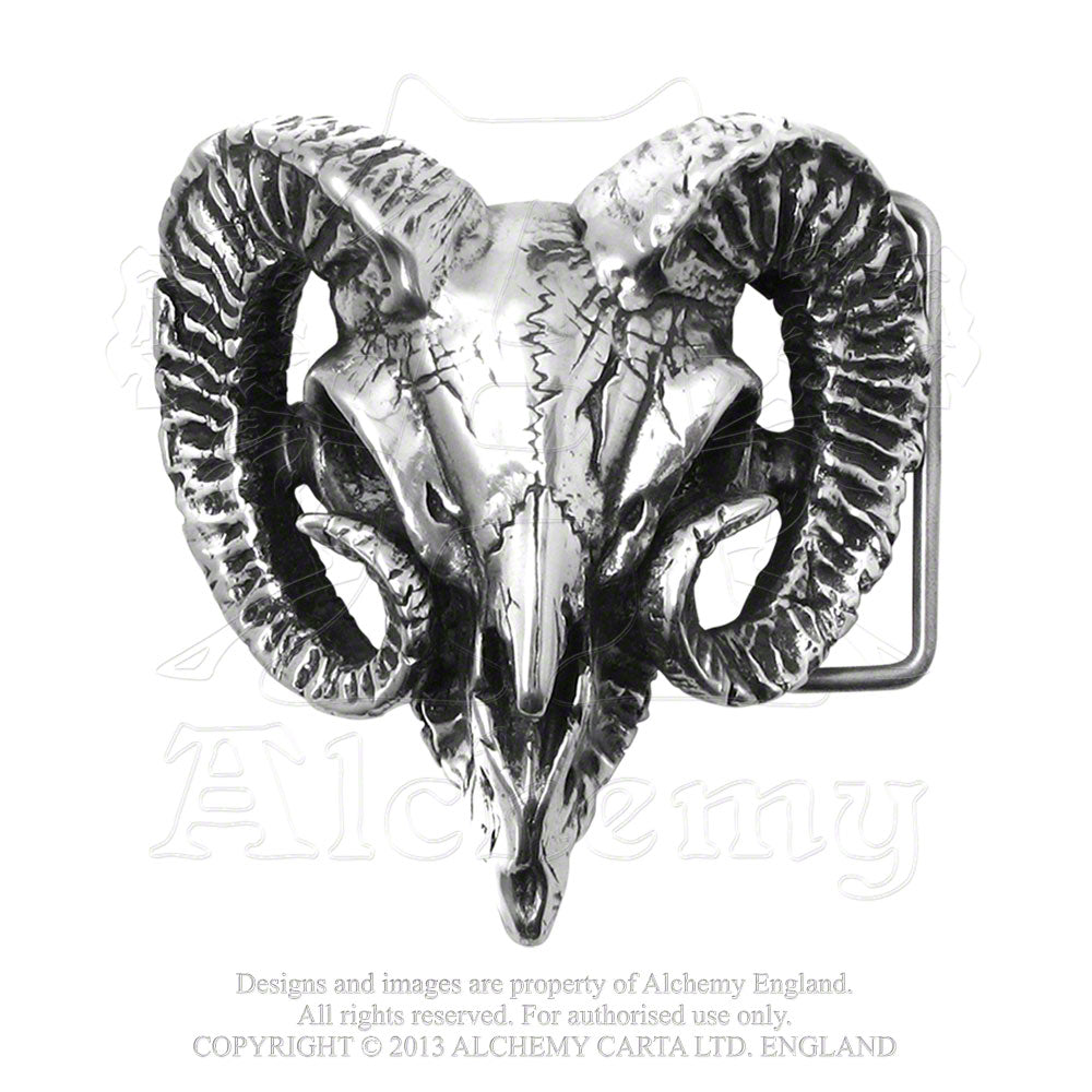 Alchemy Gothic Ram's Skull Belt Buckle from Gothic Spirit