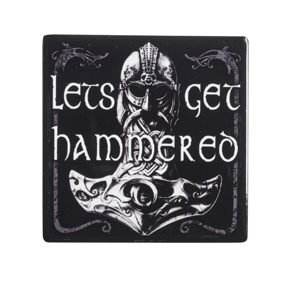 Alchemy Gothic Let's Get Hammered Coaster from Gothic Spirit
