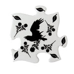 Alchemy Gothic Black Raven & Rose Jigsaw Coaster from Gothic Spirit