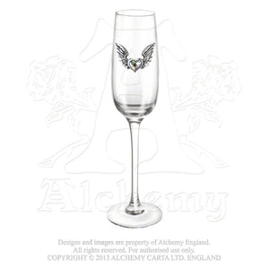 Alchemy Gothic Wings Of Love Champagne Glass from Gothic Spirit