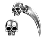 Alchemy Gothic Tomb Skull Horn Faux Ear Stretcher Earring