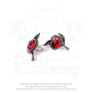 Alchemy Gothic Love's Blossom Pair of Earrings from Gothic Spirit