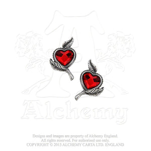 Alchemy Gothic Love's Blossom Pair of Earrings from Gothic Spirit