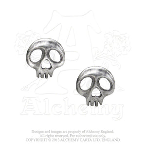 Alchemy Gothic Skully Pair of Earrings from Gothic Spirit
