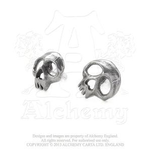Alchemy Gothic Skully Pair of Earrings from Gothic Spirit