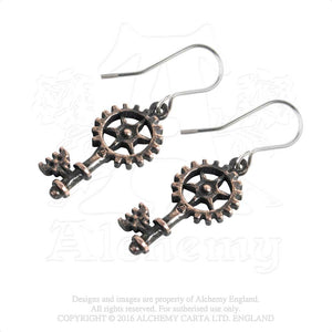 Alchemy Empire: Steampunk Clavitraction Pair of Earrings from Gothic Spirit
