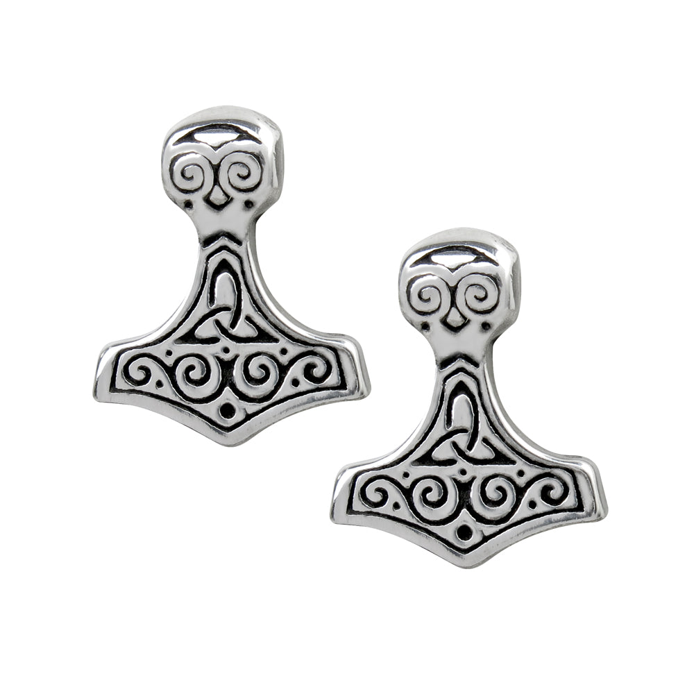 Alchemy Gothic Thor Hammer Pair of Earrings