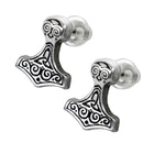 Alchemy Gothic Thor Hammer Pair of Earrings