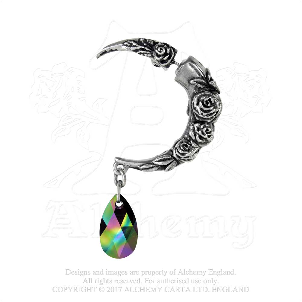 Alchemy Gothic Rosemoon Faux Ear Stretcher Earring from Gothic Spirit
