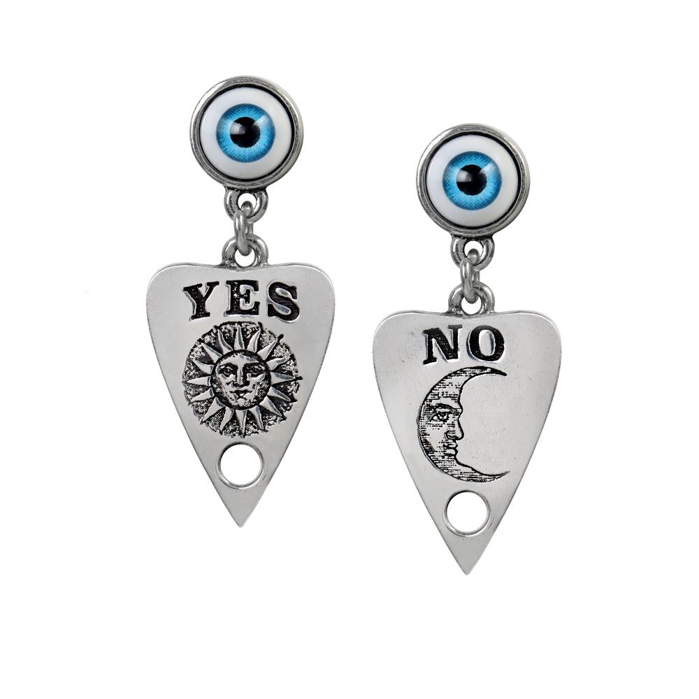 Alchemy Gothic Ouija Planchette Pair of Earrings
