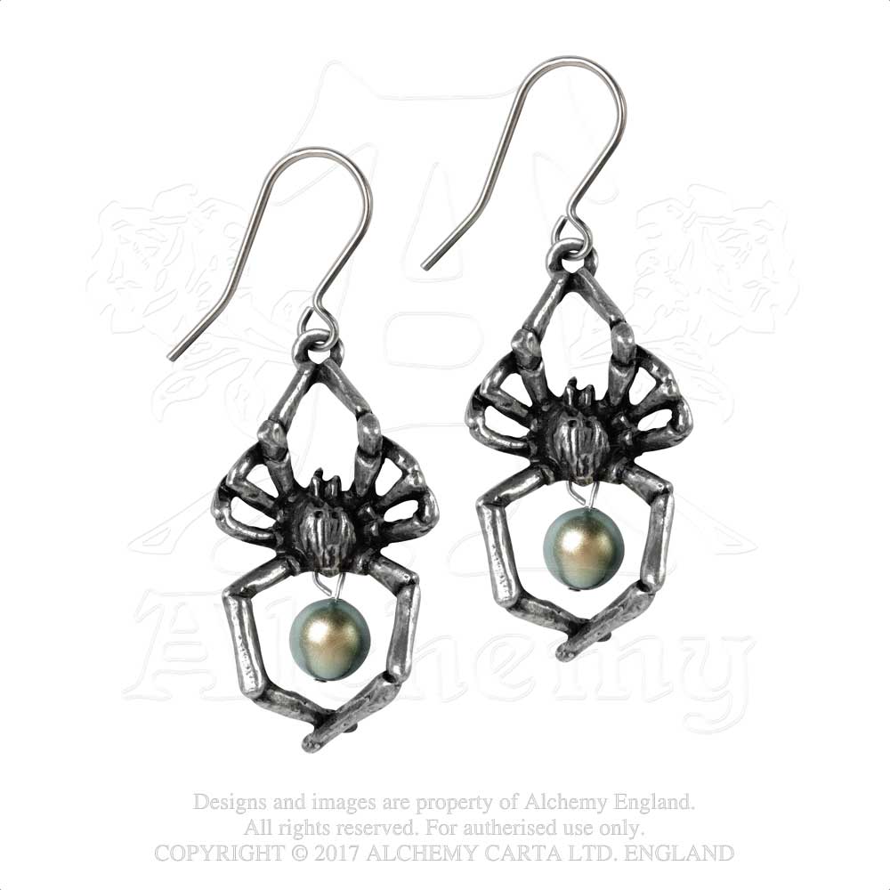 Alchemy Gothic Glistercreep Pair of Earrings from Gothic Spirit