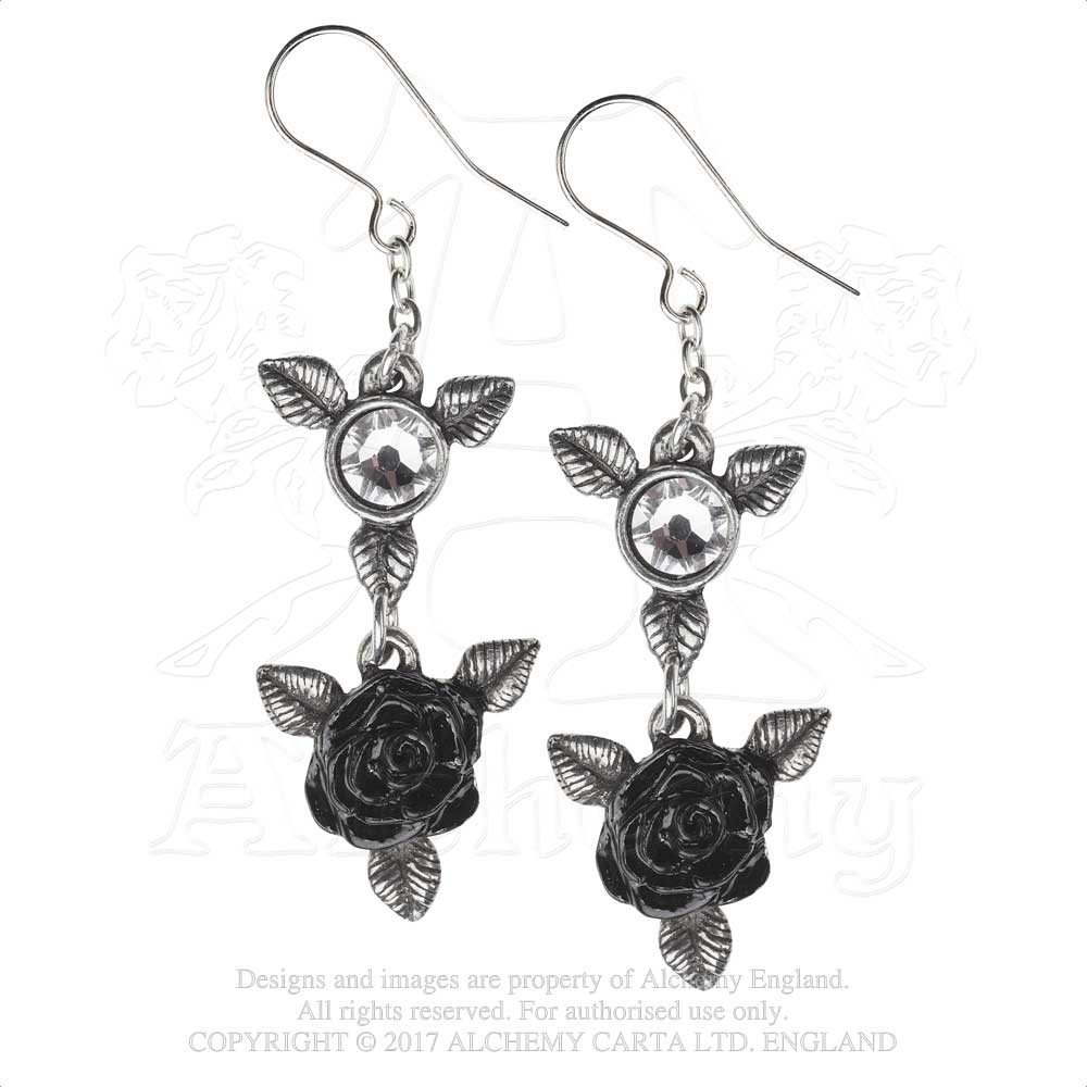 Alchemy Gothic Ring 'O Roses Pair of Earrings from Gothic Spirit
