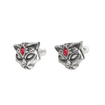 Alchemy Gothic Sacred Cat Studs Pair of Earrings