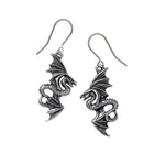 Alchemy Gothic Flight of Airus Droppers Pair of Earrings from Gothic Spirit