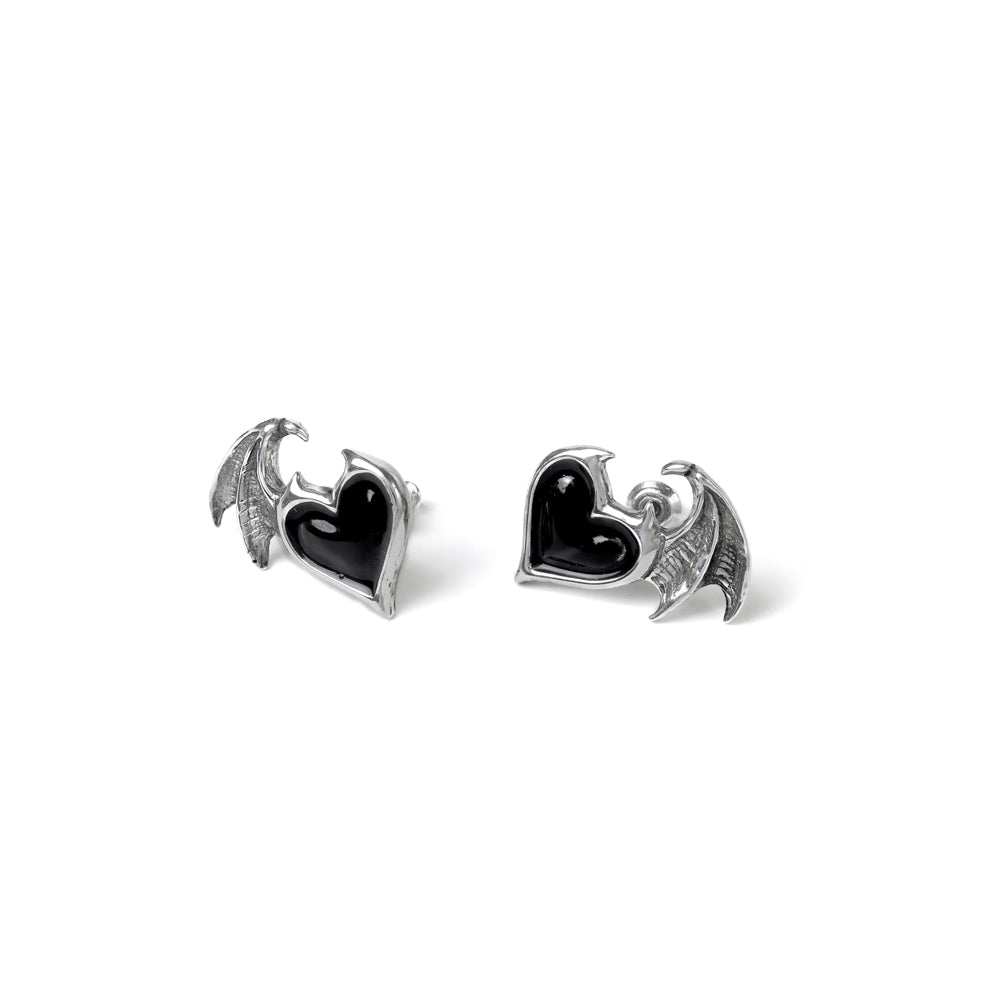 Alchemy Gothic Blacksoul Studs Pair of Earrings from Gothic Spirit