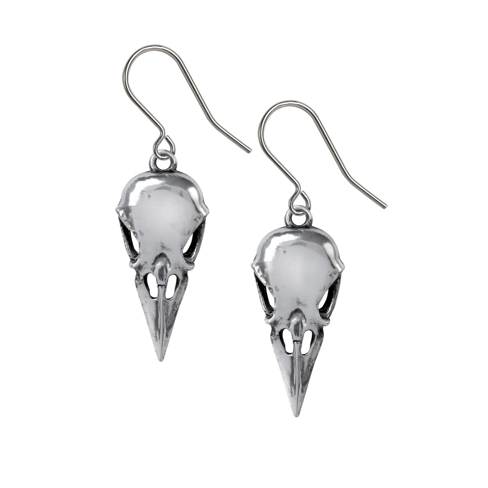 Alchemy Gothic Coeur Crane Pair of Earrings