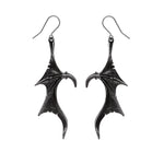 Alchemy Gothic Wings of Midnight Pair of Earrings