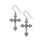 Alchemy Gothic Gothic Devotion Crosses Pair of Earrings