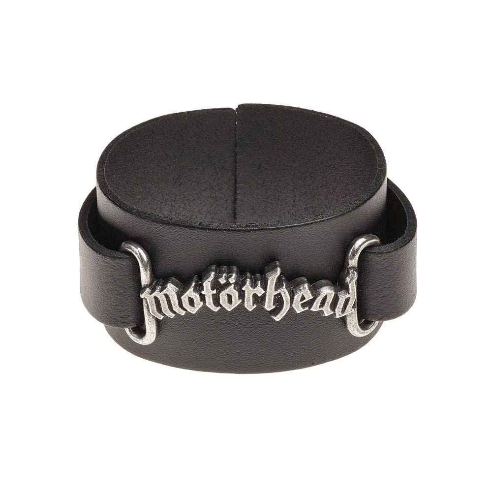 Alchemy Rocks Motorhead: logo Leather Wriststrap from Gothic Spirit