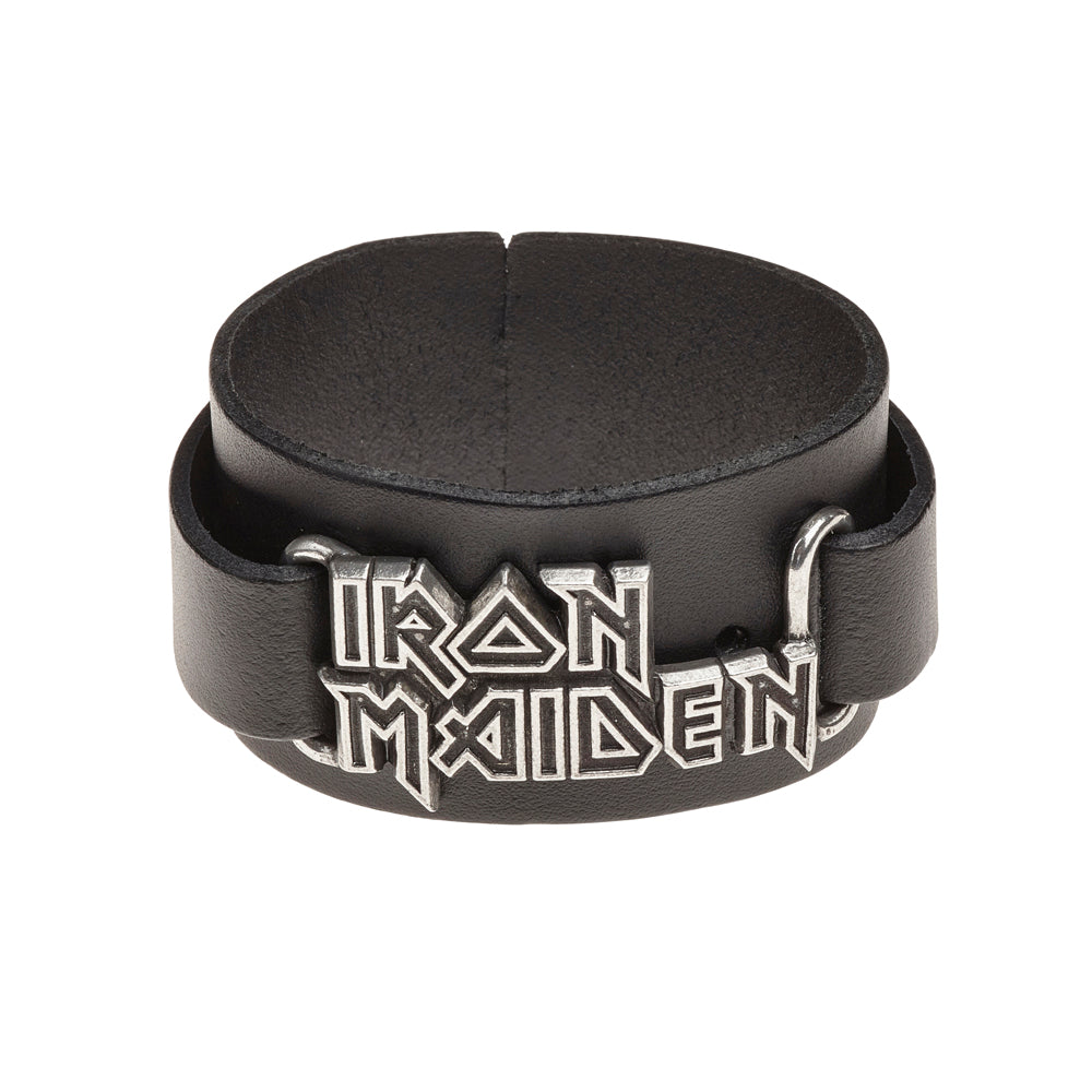 Alchemy Rocks Iron Maiden: logo Leather Wriststrap