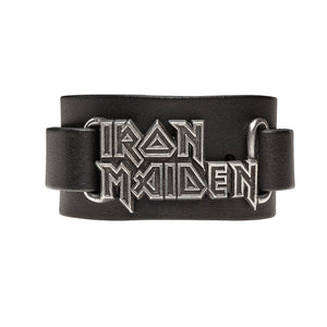 Alchemy Rocks Iron Maiden: logo Leather Wriststrap