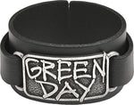 Alchemy Rocks Green Day Logo Leather Wriststrap from Gothic Spirit