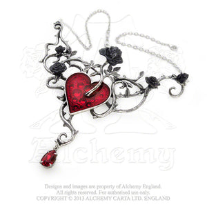 Alchemy Gothic Bed Of Blood-Roses Necklace from Gothic Spirit