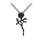 Alchemy Gothic The Romance Of Black Rose Pendant