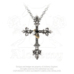 Alchemy Gothic Maryam Theotokos Ring Cross Pendant from Gothic Spirit