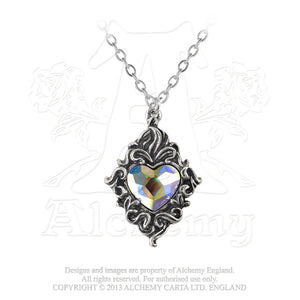 Alchemy Gothic Crystal Heart Pendant from Gothic Spirit