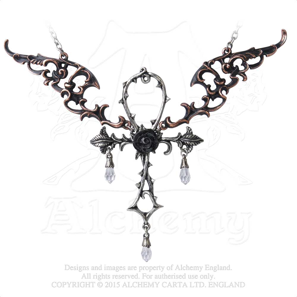 Alchemy Gothic Wings of Eternity Necklace from Gothic Spirit