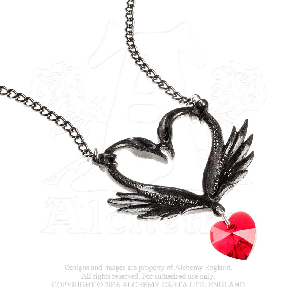 Alchemy Gothic The Black Swan Romance Necklace from Gothic Spirit