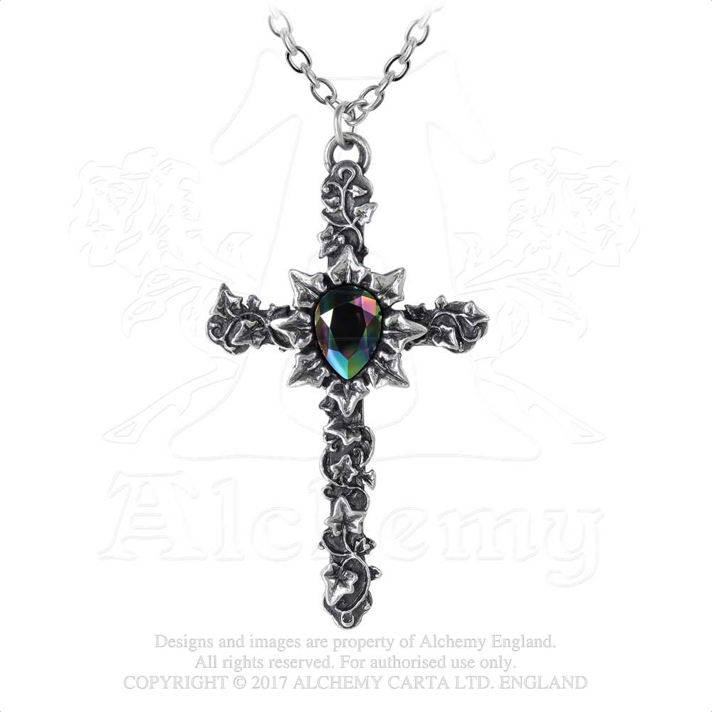 Alchemy Gothic Ivy Cross Pendant from Gothic Spirit