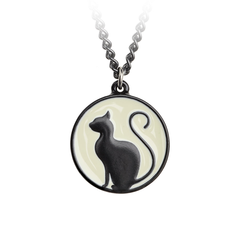 Alchemy Gothic Meow at the Moon Pendant