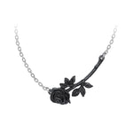 Alchemy Gothic Black Rose Enigma Pendant from Gothic Spirit